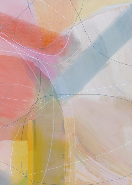 Zachte abstracte vormen 1 | Canvas