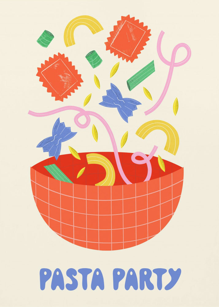 Pastafeestje | Canvas
