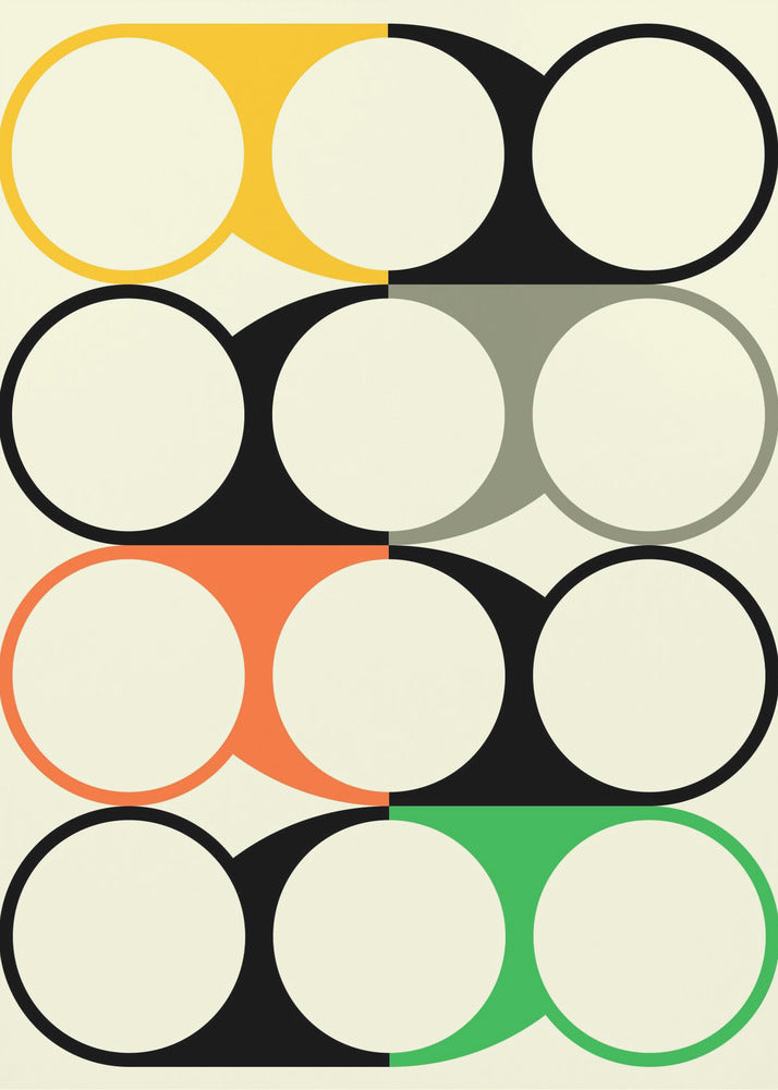 Geometrisch abstract ontwerp | Canvas
