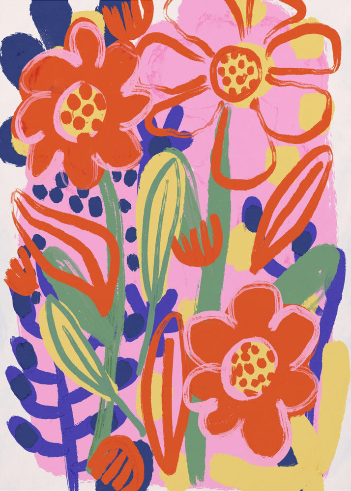 Bloemen Joyburst | Canvas
