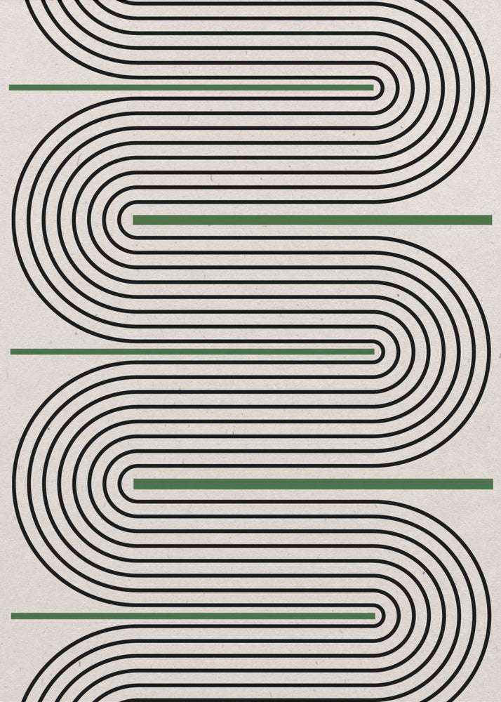 Gebogen Harmonie | Canvas