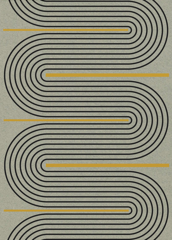 Gebogen echo's | Canvas