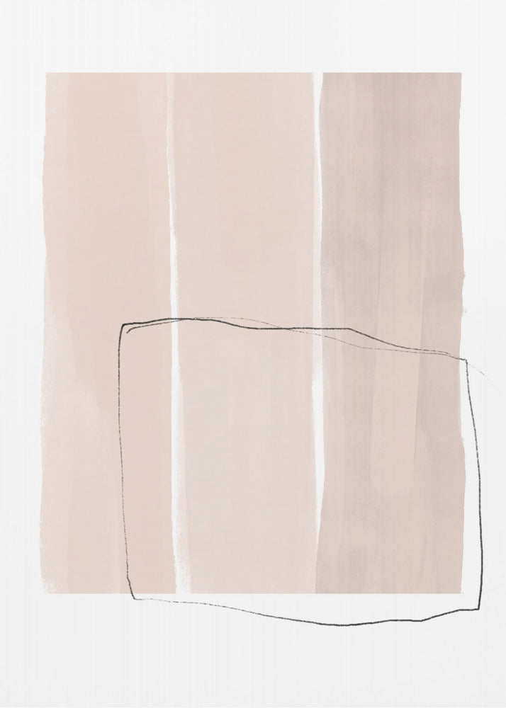 Delicate Black Line Sketch Overlay | Poster