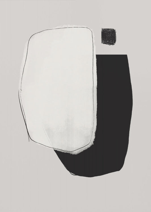 Monochrome Shapes And Negative Space | Canvas