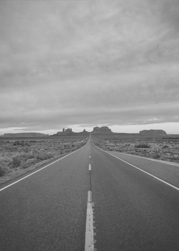 Monochroom Monument Valley II | Canvas