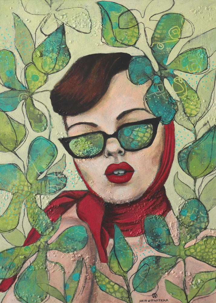 Retro dame 4 | Canvas