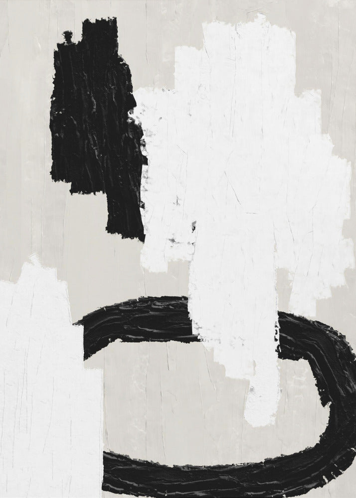 Monochrome strepen | Poster