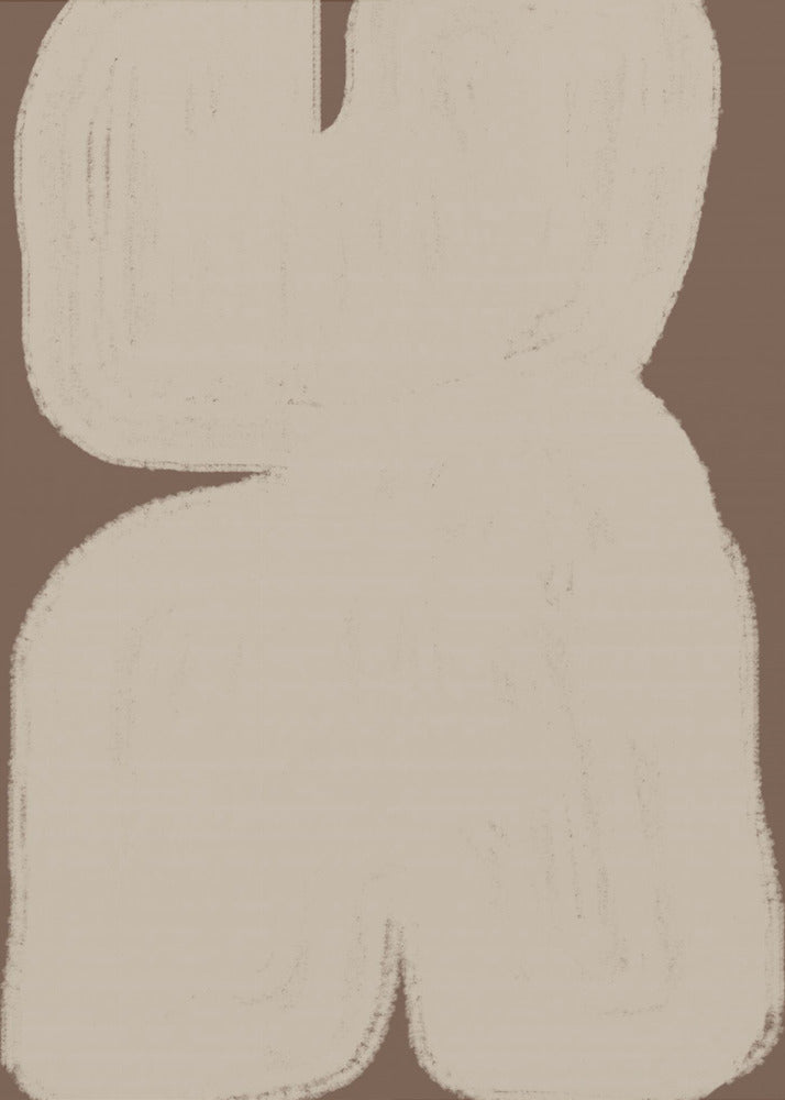 Gebogen abstractie | Poster