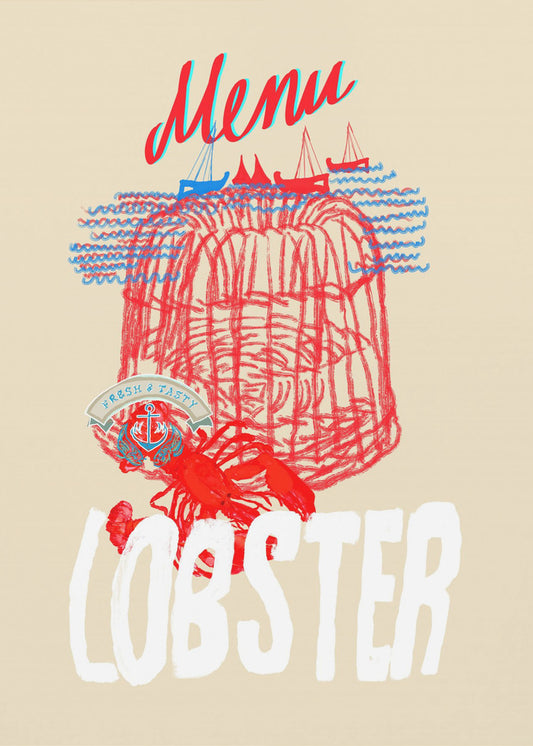 Lobster Menu Poster | Canvas