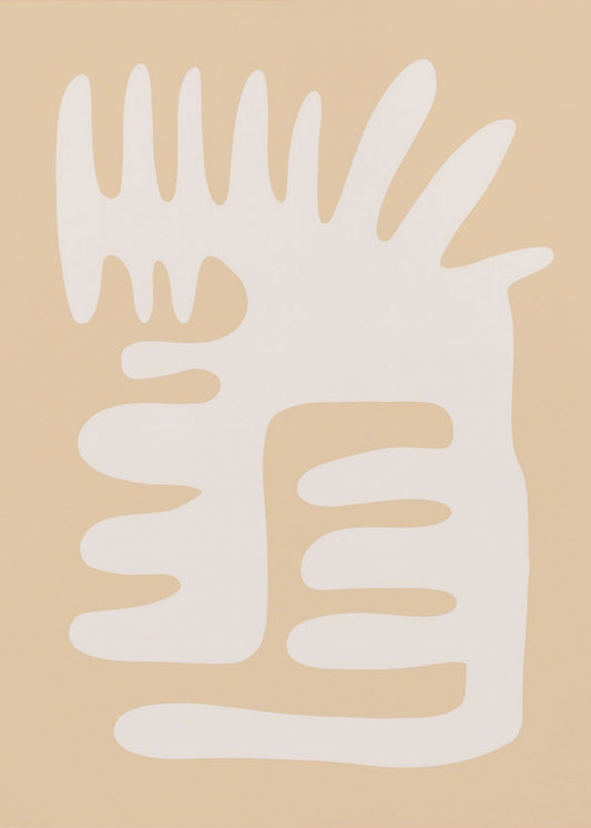 Abstracte organische vorm | Canvas