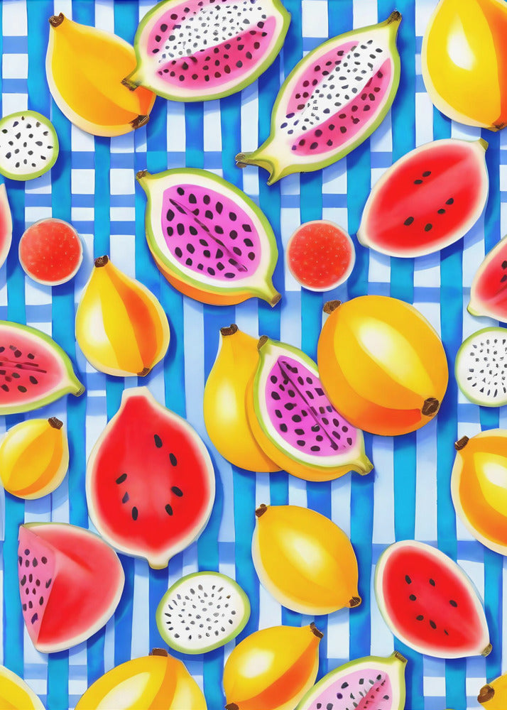 Tropische Fruit Pop | Canvas