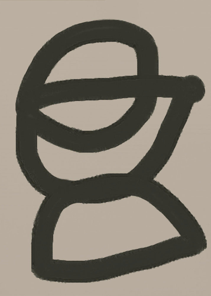 Gedurfde abstracte vorm | Poster