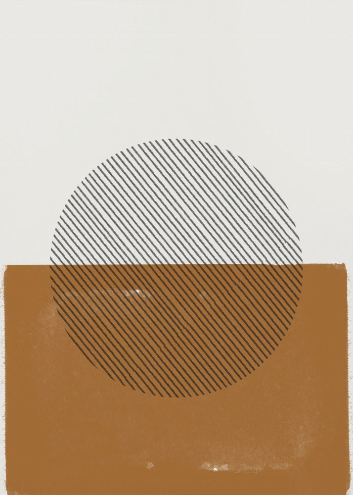 Gestreepte Horizon | Canvas