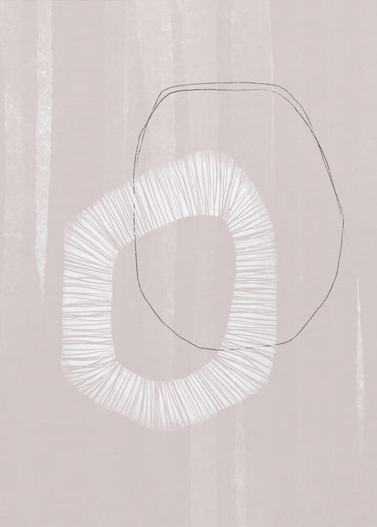 Zachte geometrische fluisteringen | Poster