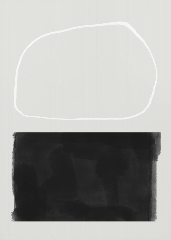 Monochroom evenwicht | Canvas