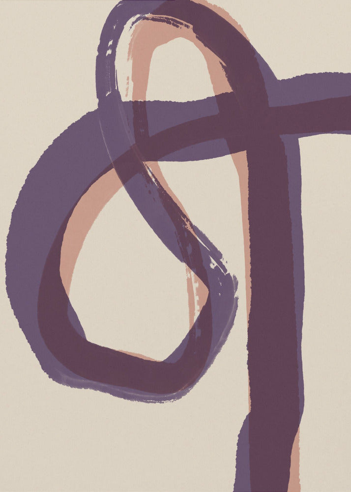 Gebogen abstracties | Canvas