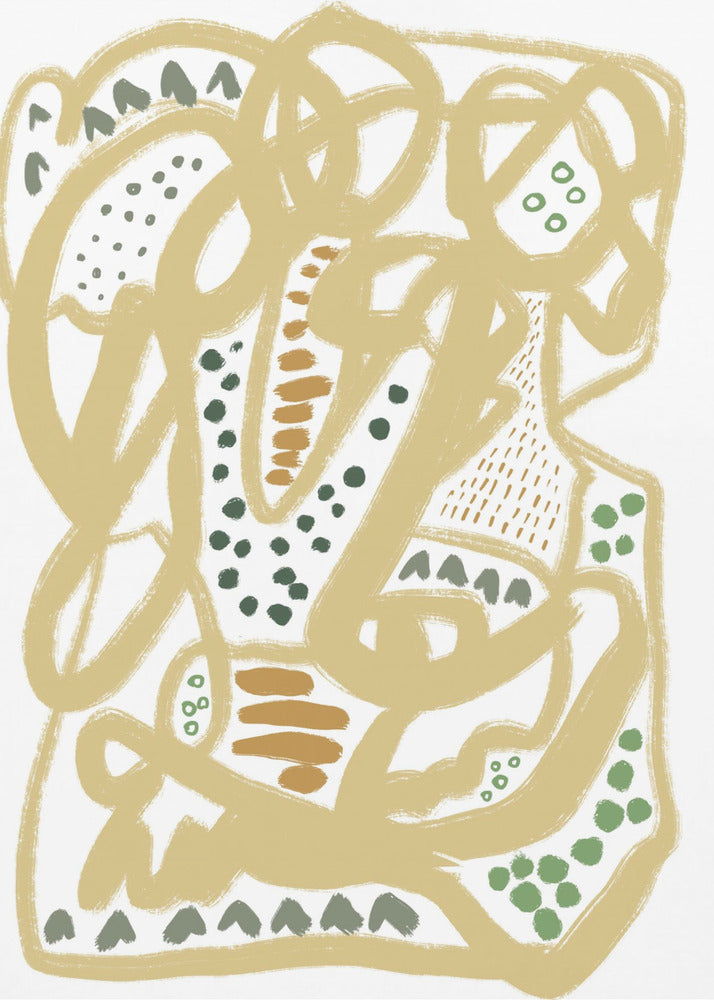 Krabbellijnen | Canvas