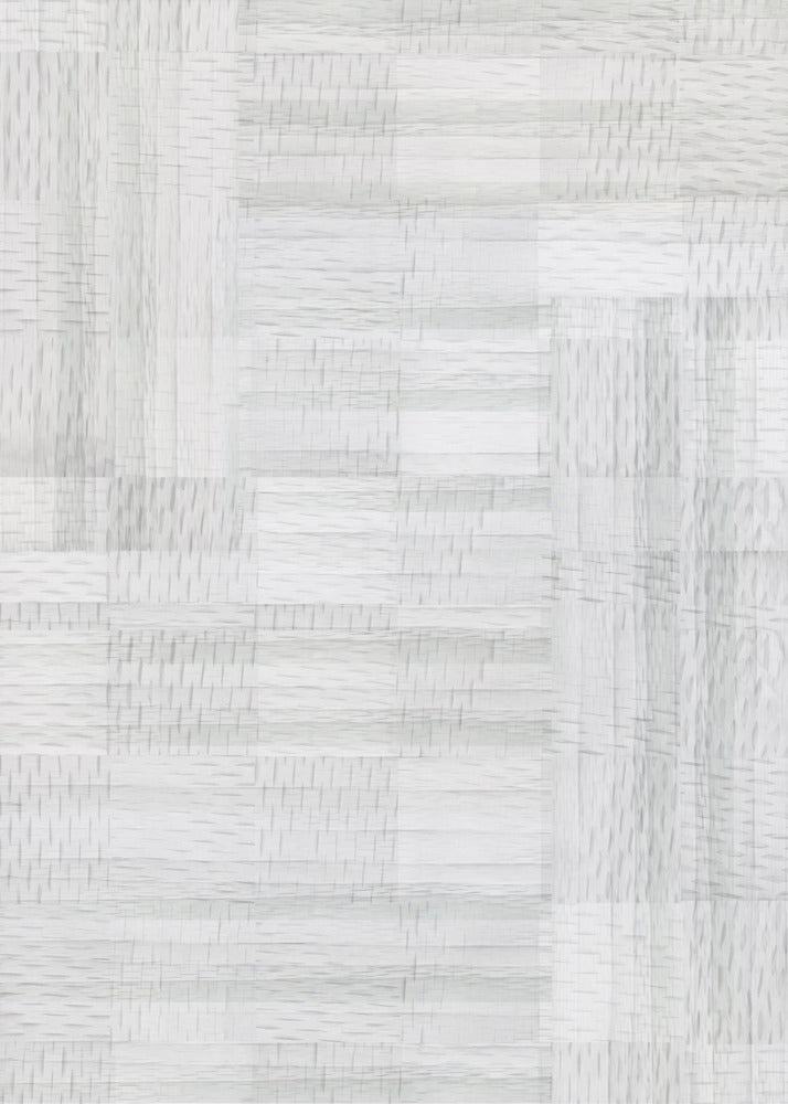 Witte Geweven Blokken 1 | Poster