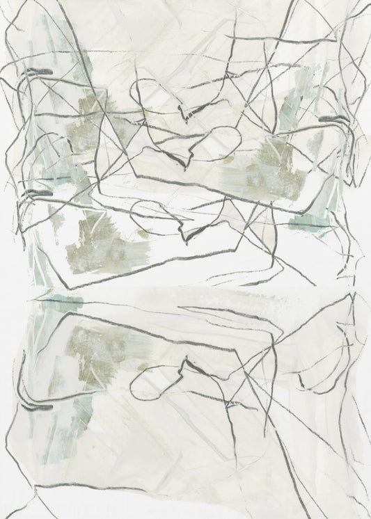 Neutrale abstracte vormen 5 | Canvas