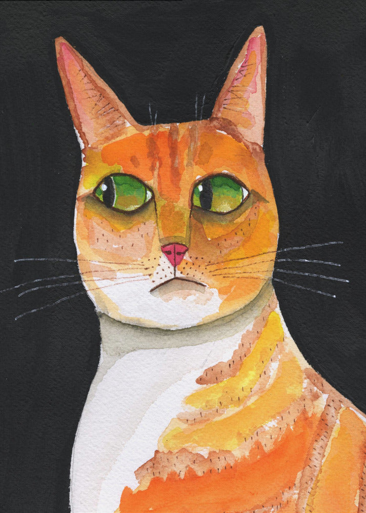 Side Eye Cat Closeup ginger cat | Poster