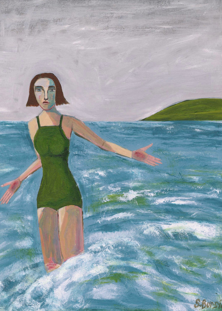 Vrouw aan zee | Poster