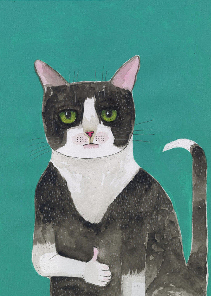 Kat duimen omhoog | Poster