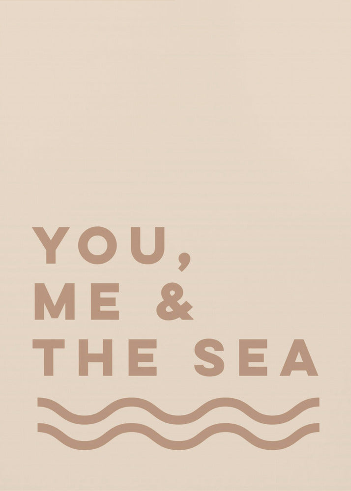 Jij, ik en de zee (zand) | Poster