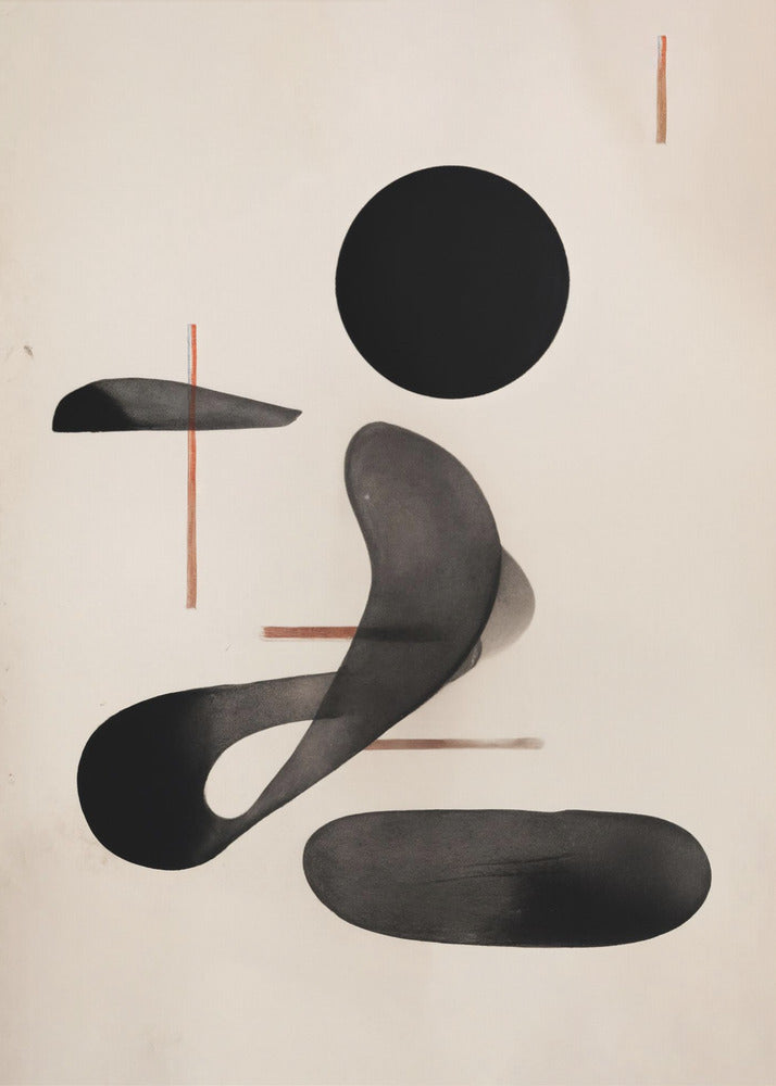 Abstracte stroomvormen | Poster
