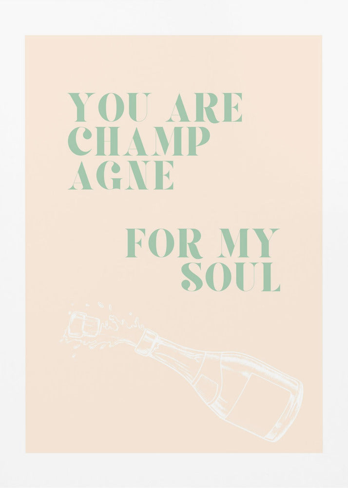 Champagne voor mijn ziel | Canvas