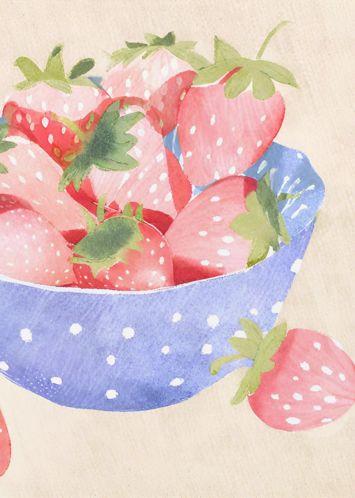 Aardbeeren in Schale | Poster