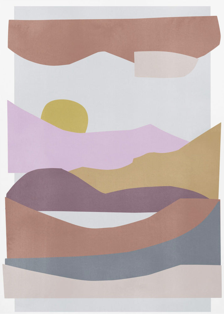 Abstracte vormen 8 | Canvas