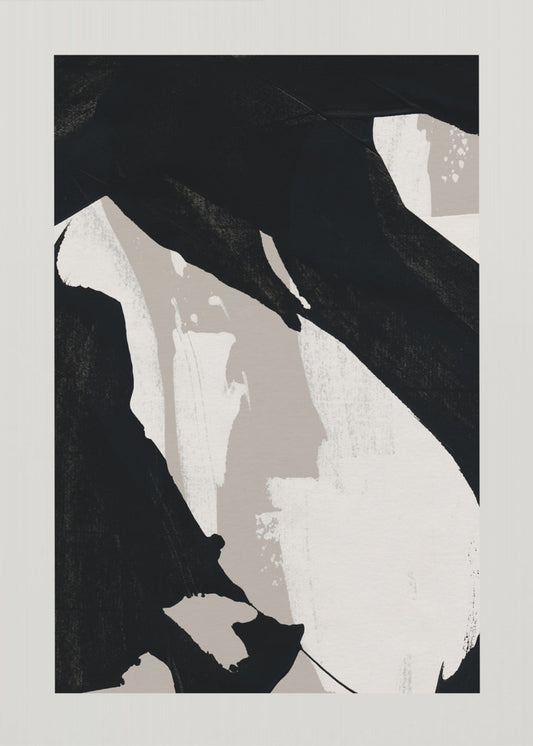 Abstracte penseelstreken 59X | Poster