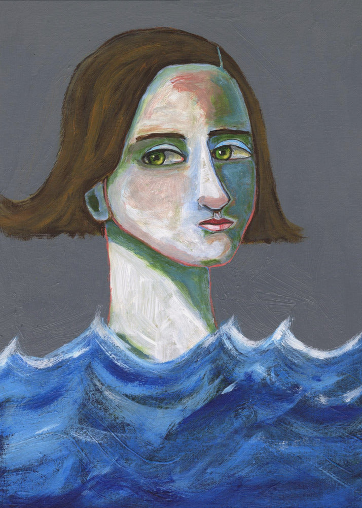 De zwemmer | Canvas