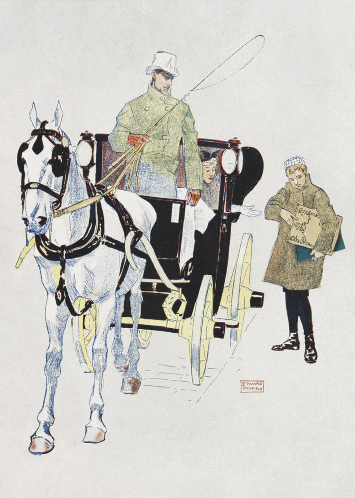 Vintage koets (1893) | Poster