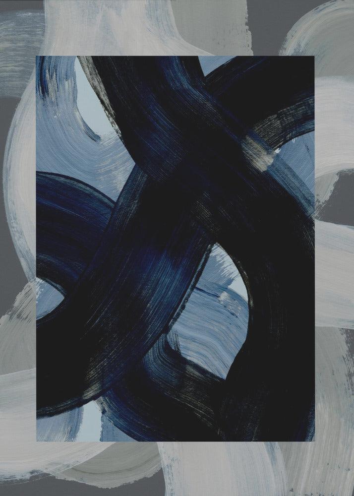 Abstracte penseelstreken 150x | Canvas