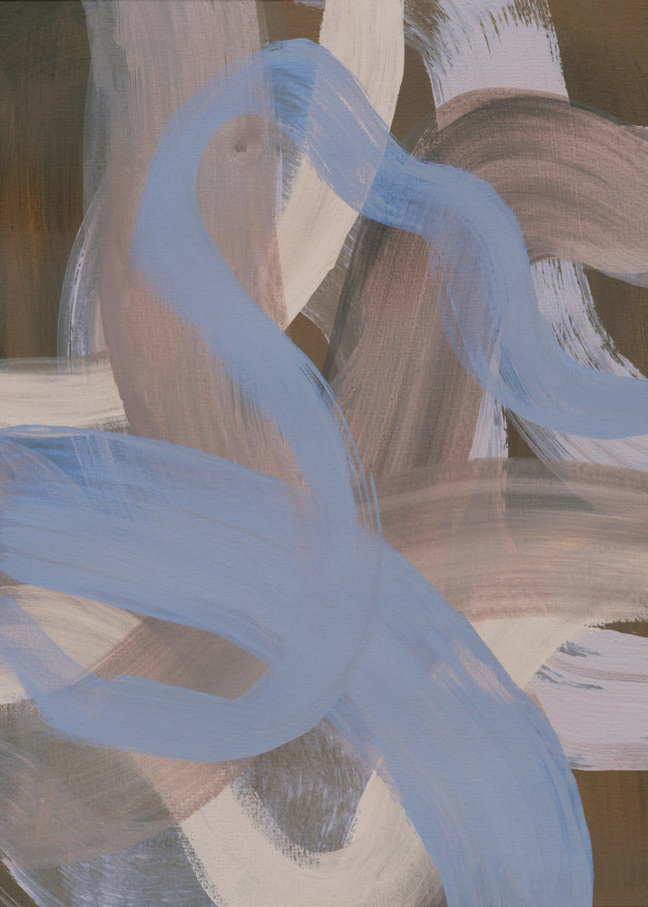 Abstracte penseelstreken 124X | Canvas