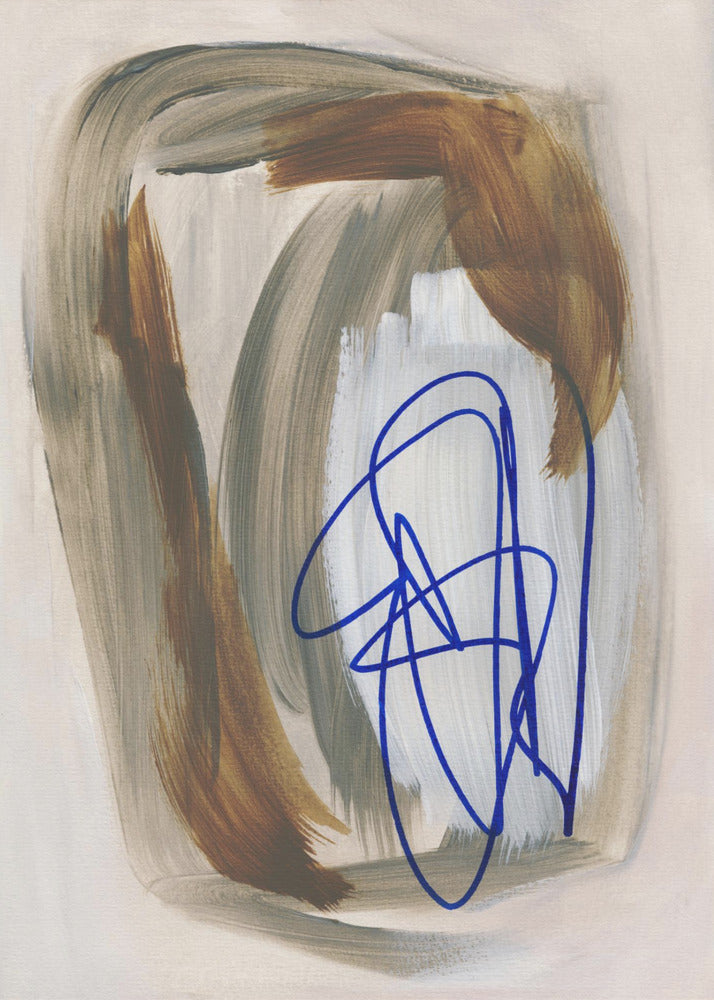Abstracte penseelstreken 156 | Canvas