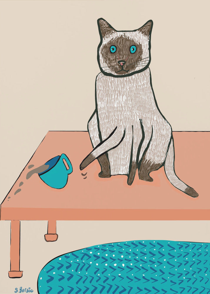 Naughty cat humour | Poster