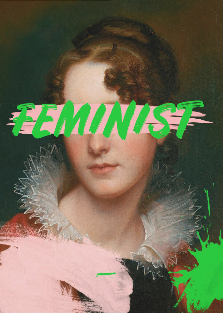 Feministisch portret Ratioiso | Canvas