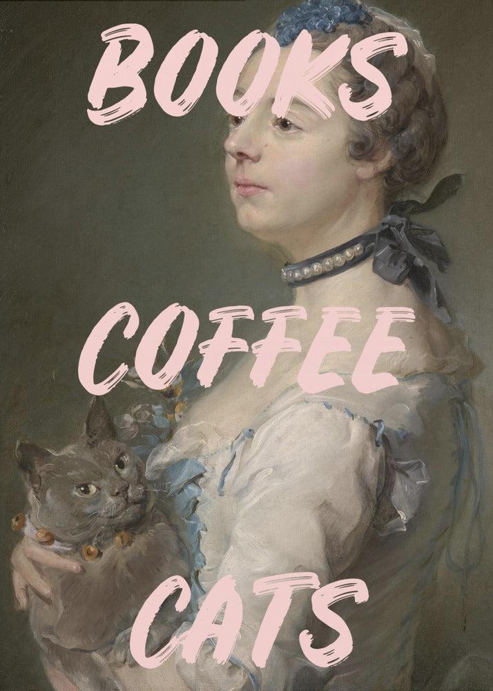 Boekenkoffiekatten Ratioiso | Poster
