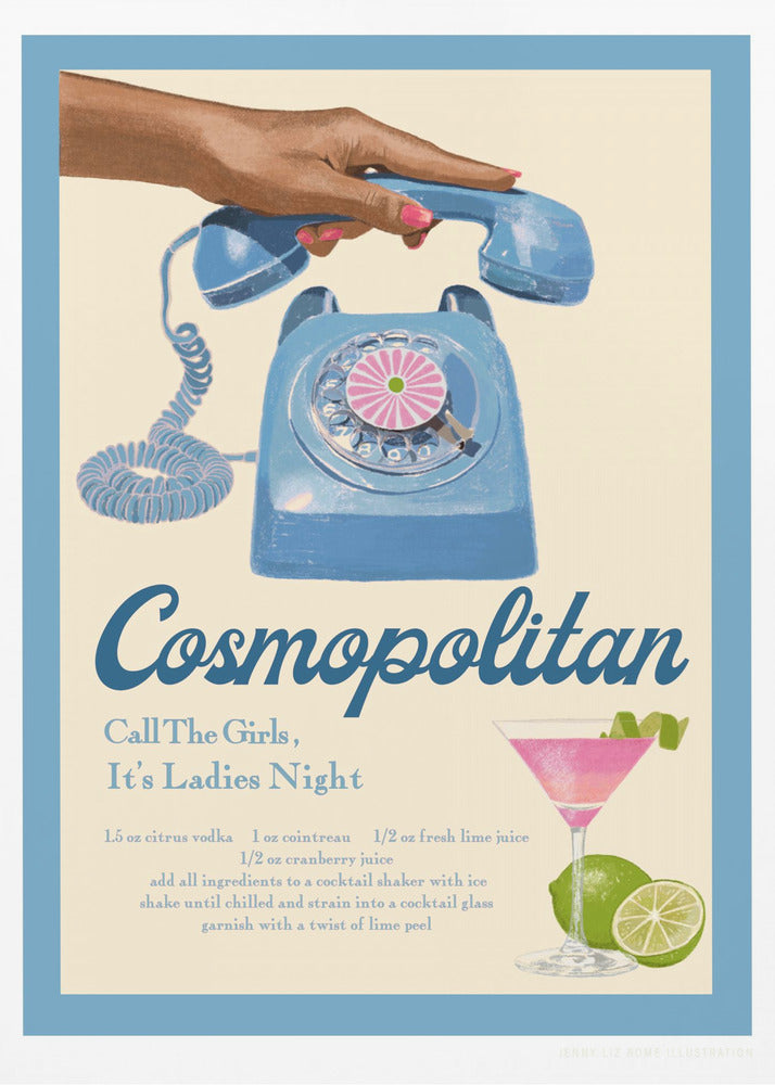 Blauwe Cosmo | Poster