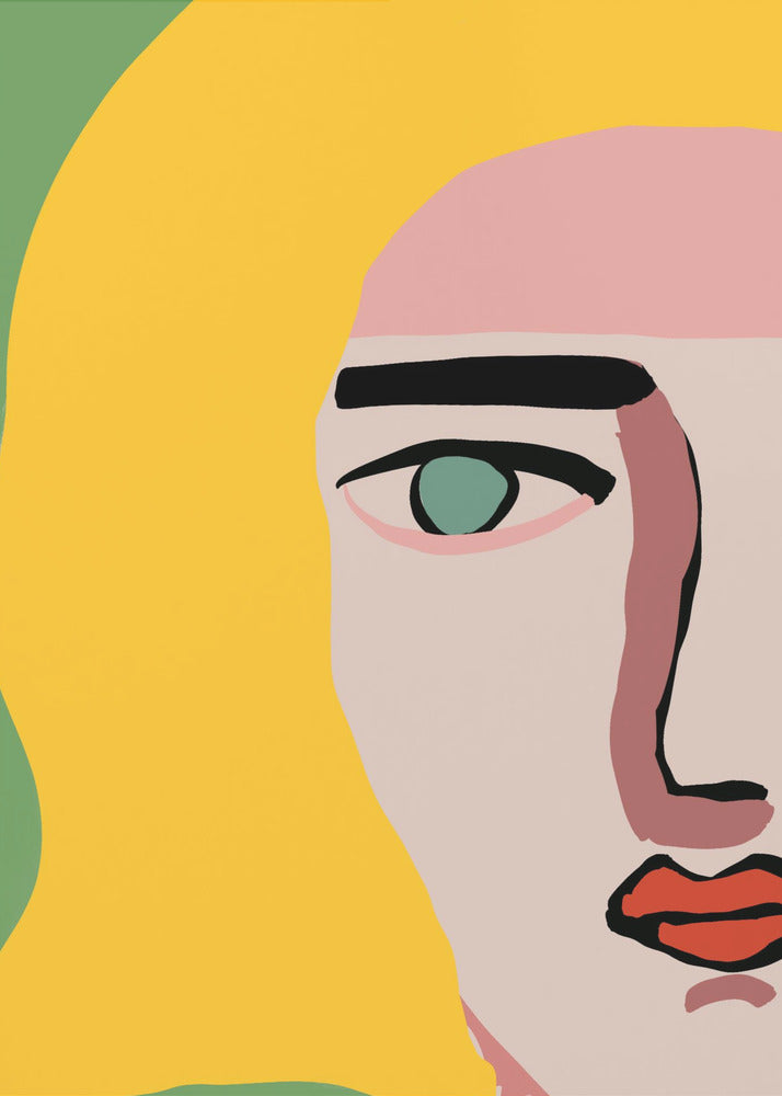 Closeup face blonde | Poster