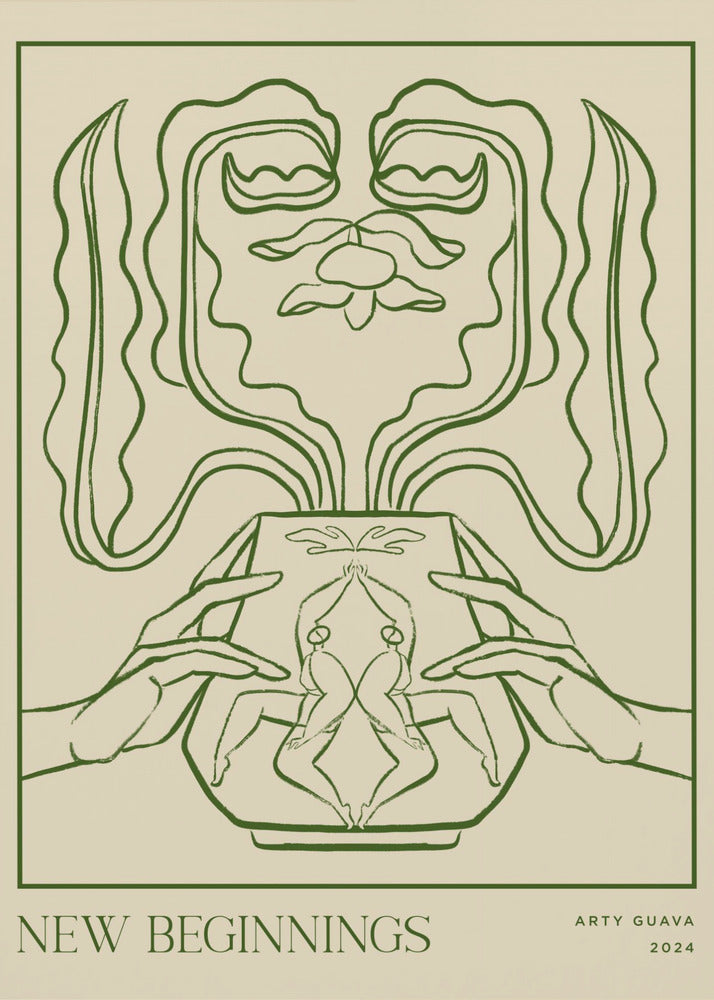 Vesselcollectie: Nieuwe Beginselen (Lijntekening) | Canvas