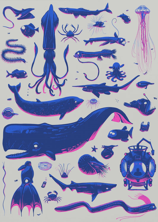 Creatures of the Deep | Canvas