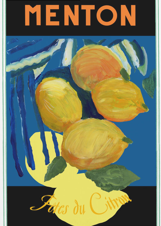 Lemons Menton Citrus Fruit Poster | Poster