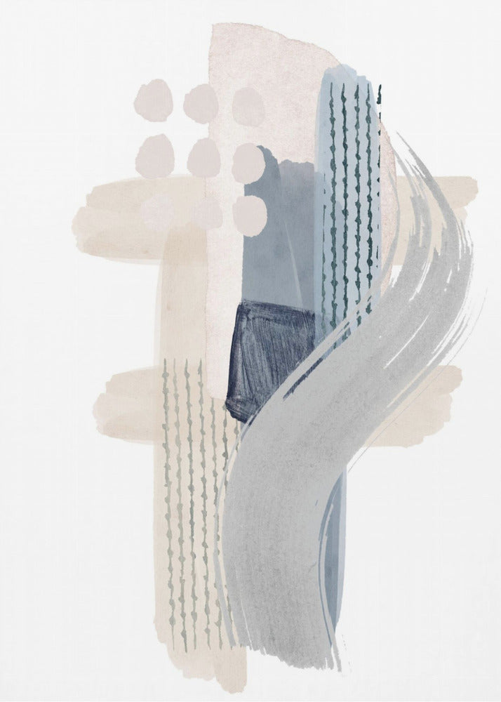 Blauwe Sereniteit 3 | Canvas
