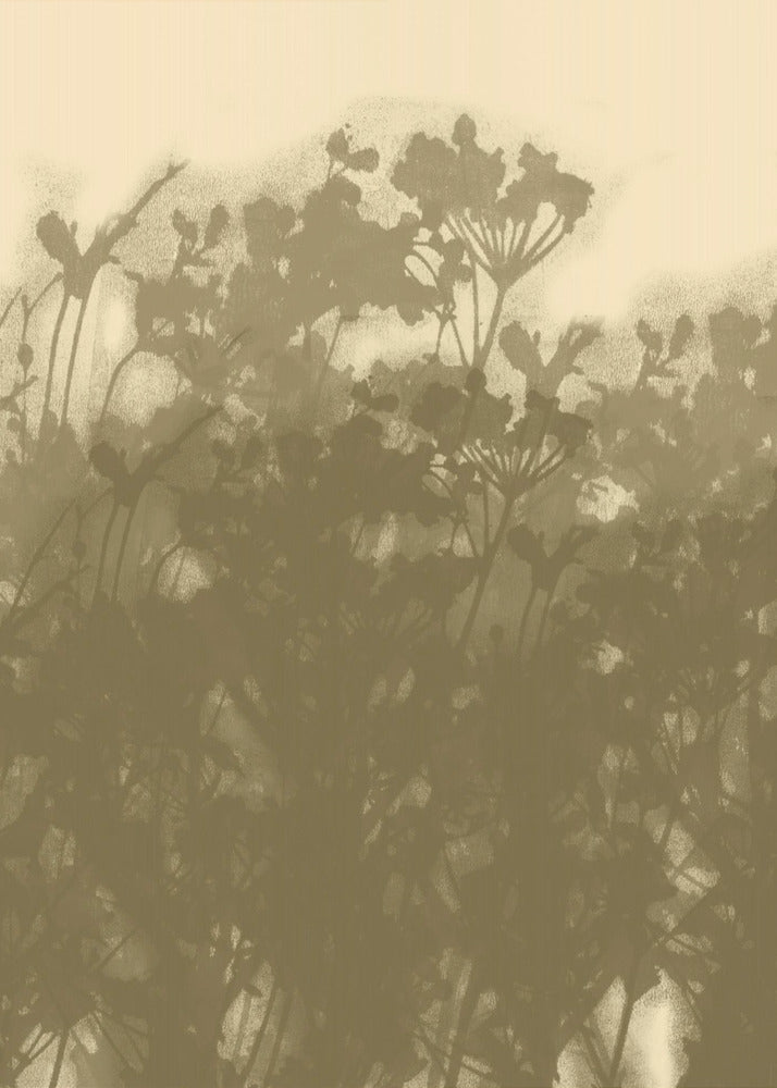 Mistige Weide. Abstracte Botanische Kunst Nr. 2 | Poster