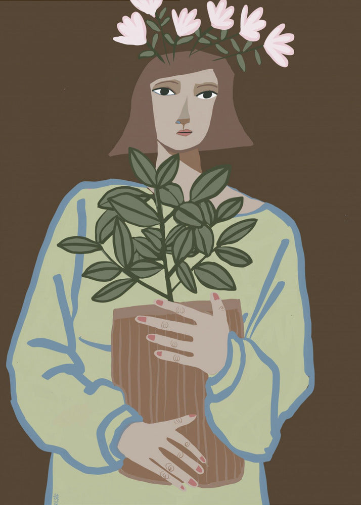 Plantenmoeder bruin | Poster