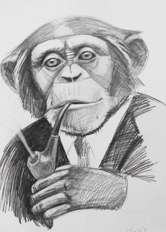 Geavanceerde chimpansee | Canvas