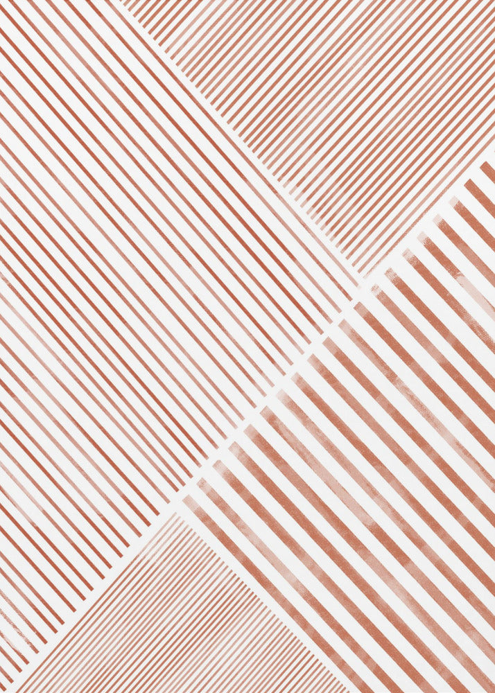 Crimson Stripes Dans | Poster